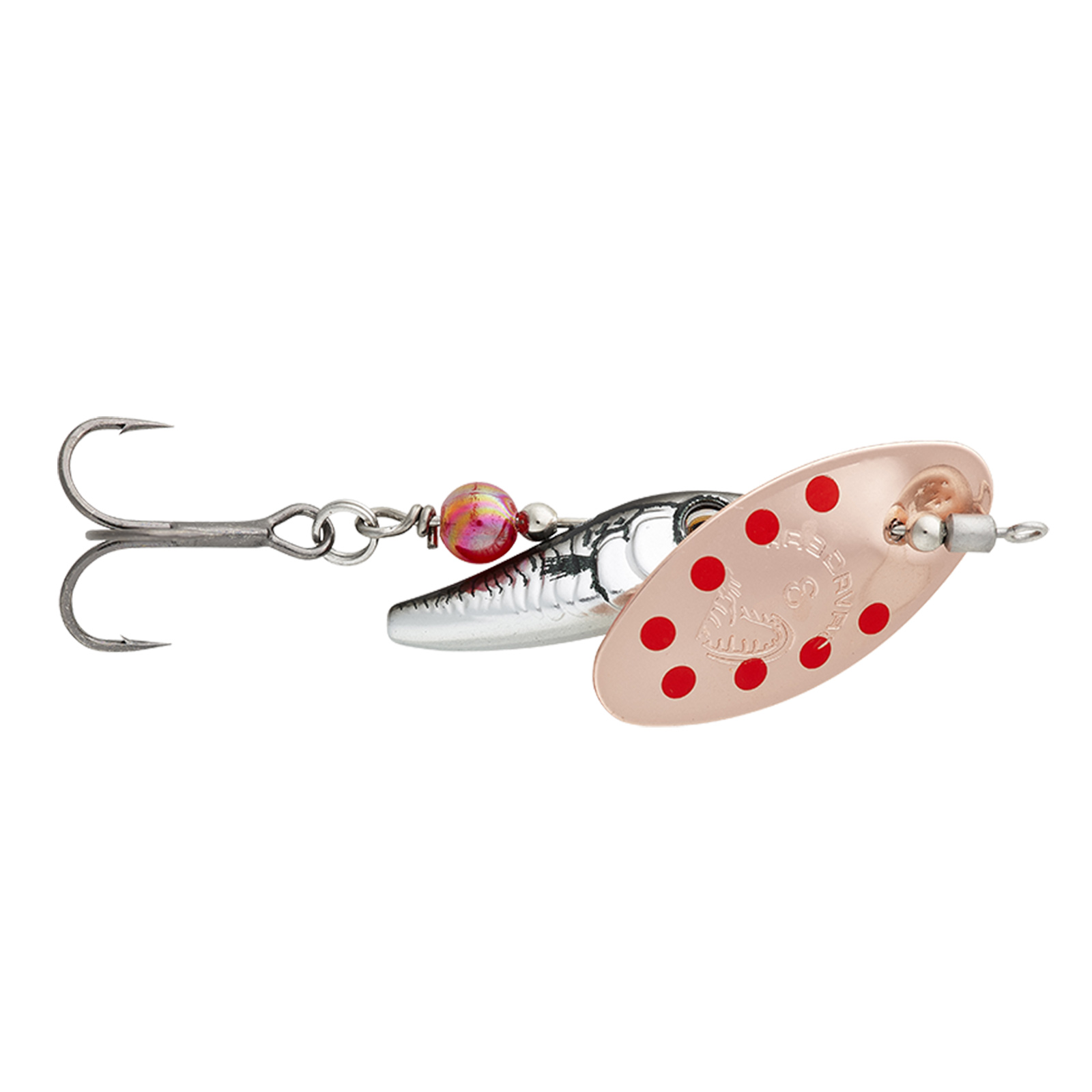 Savage Gear Sticklebait Spinner Sinking Copper Red Dots bleifrei