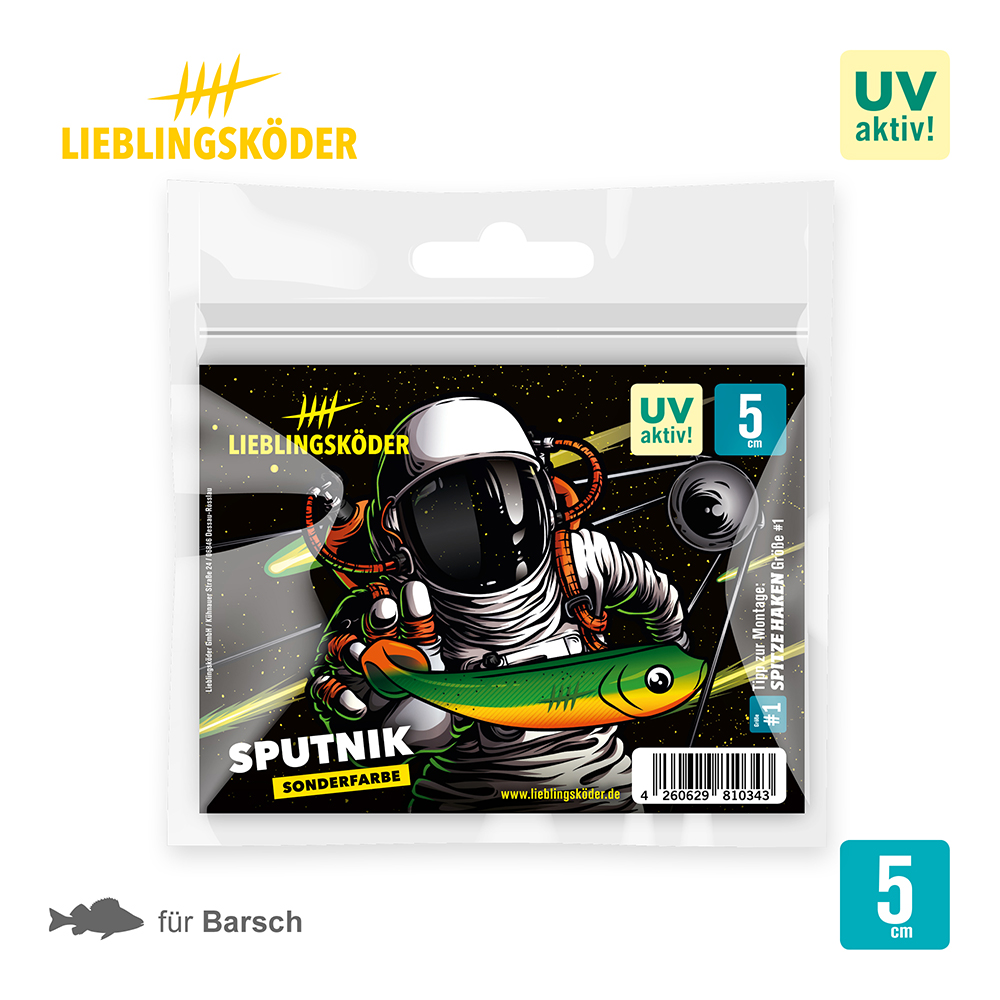 Lieblingsköder 5cm Sputnik Gummifisch Verpackung