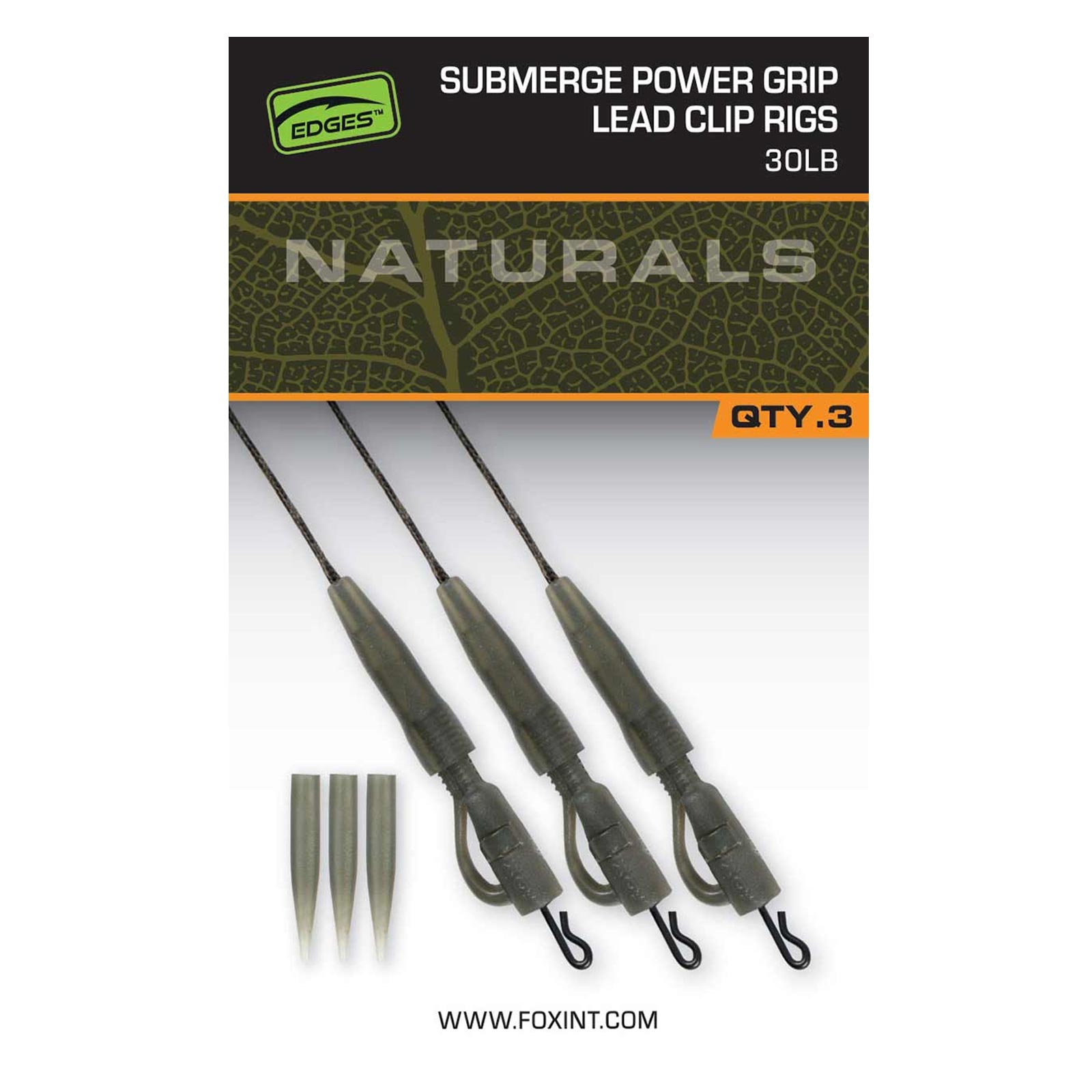 Fox Naturals Sub Power grip lead clip 30lb Karpfen-Zubehör