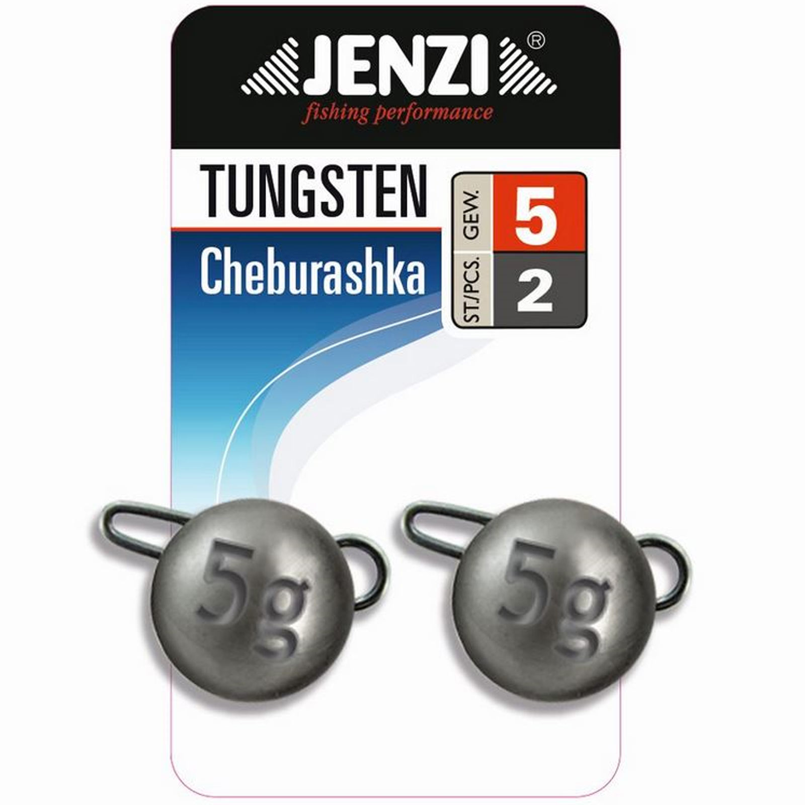 Jenzi Tungsten Cheburashka Grau 2 St 5g Bleikopf-System