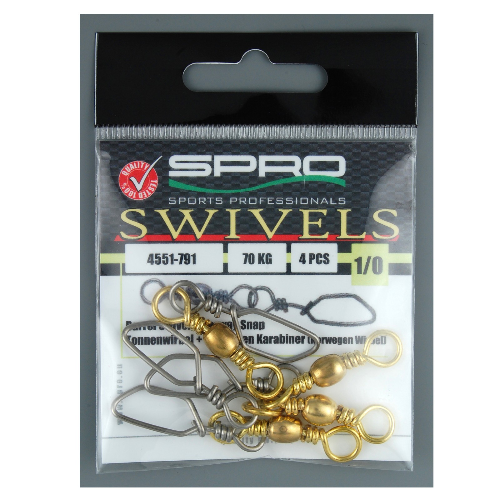 Spro Barrel Swivel+Norway Snap und Wirbel