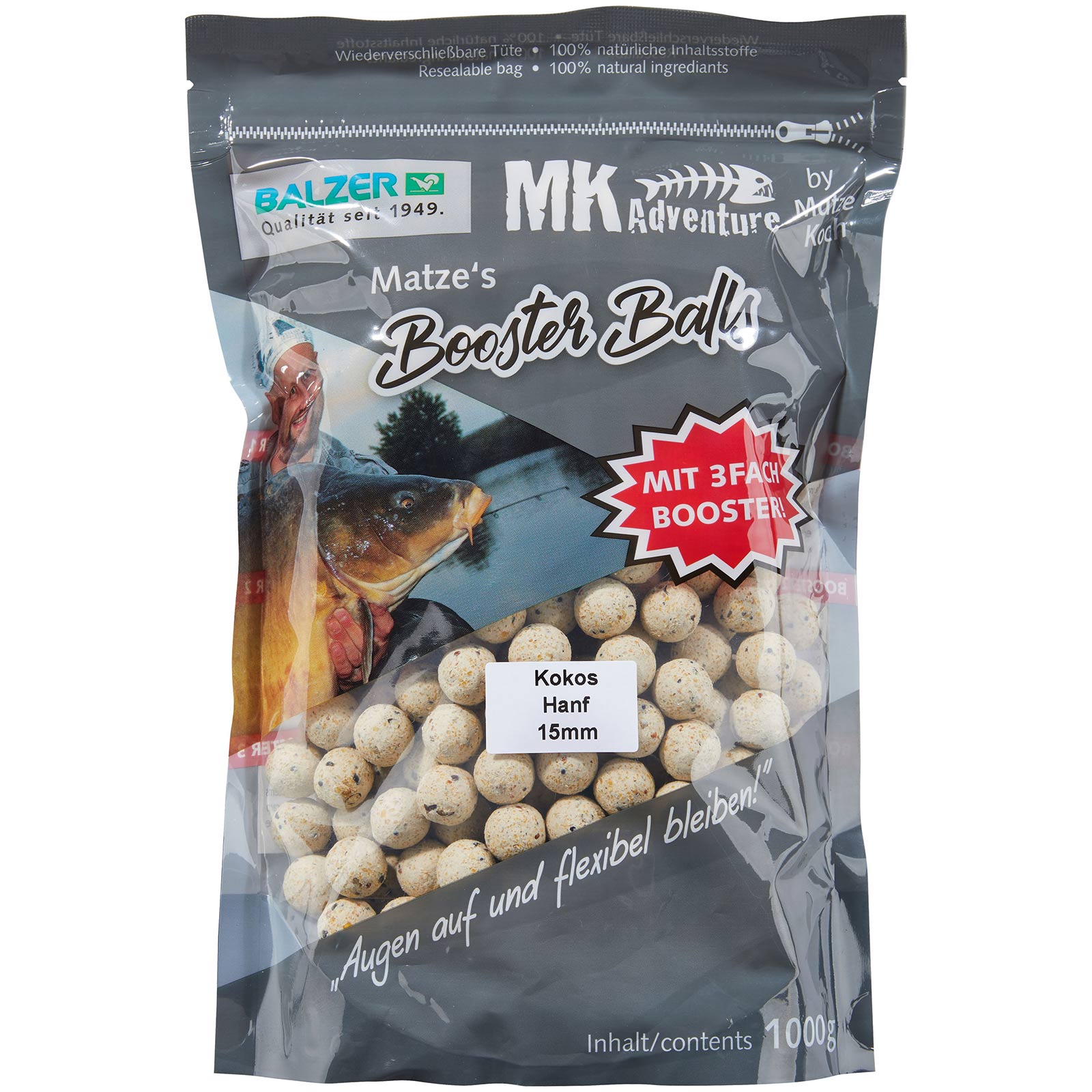 Balzer Matze Koch Booster Balls Boilies Kokos Hanf