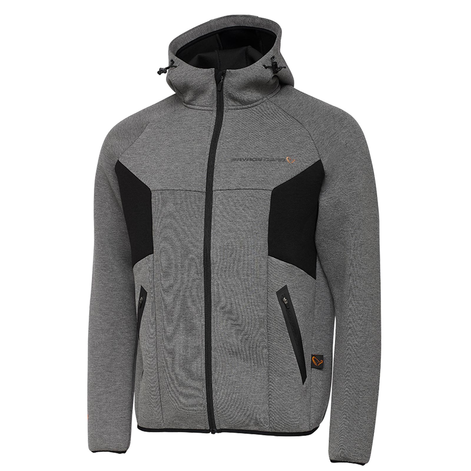 Savage Gear Tec-Foam Zip Hoodie Dark Grey Melange Kapuzen-Pullover