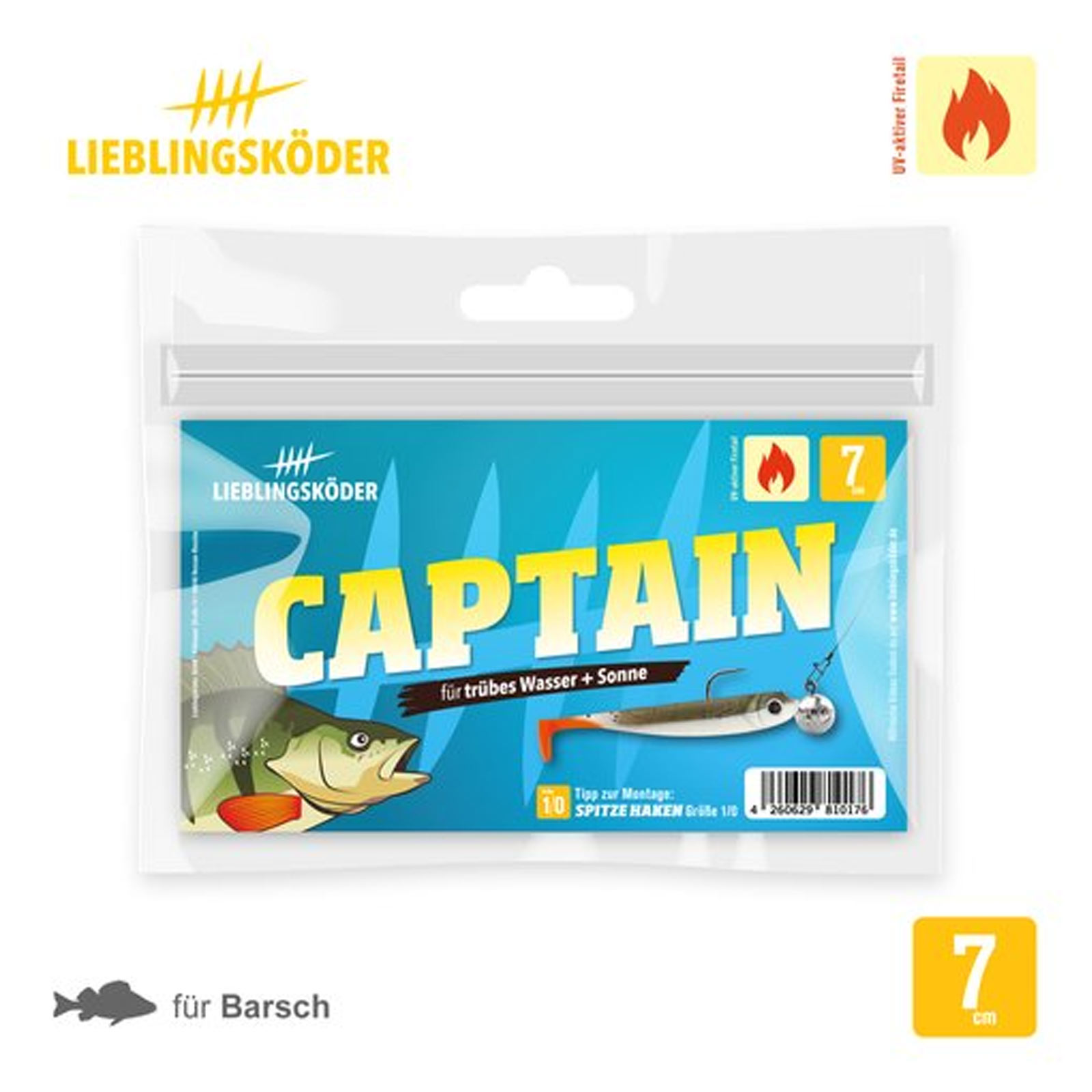 Lieblingsköder 7,0cm Captain Gummifisch pack