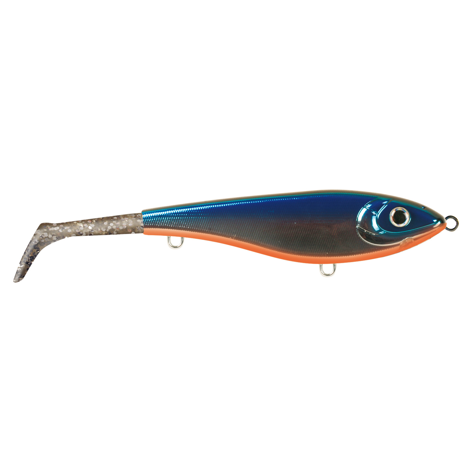 Strike Pro Bandit Tail Blue Chrome Jerkbait 