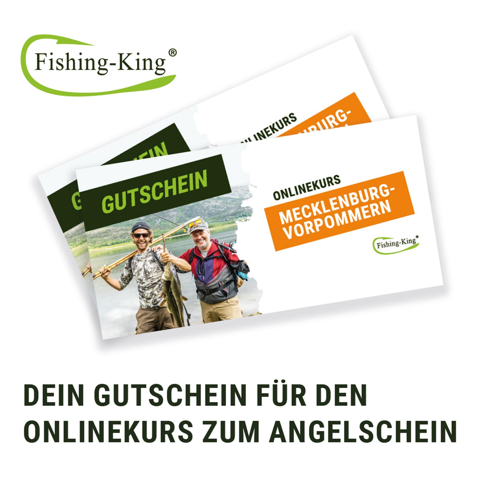 Fishing King Gutschein Onlinekurs zum Angelschein Mecklenburg-Vorpommern