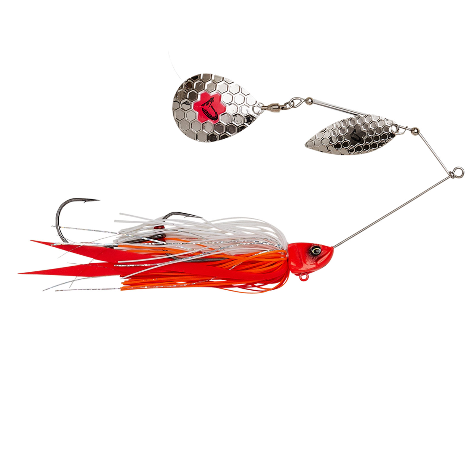 Savage Gear DA Bush Spinnerbait Red Head Silver