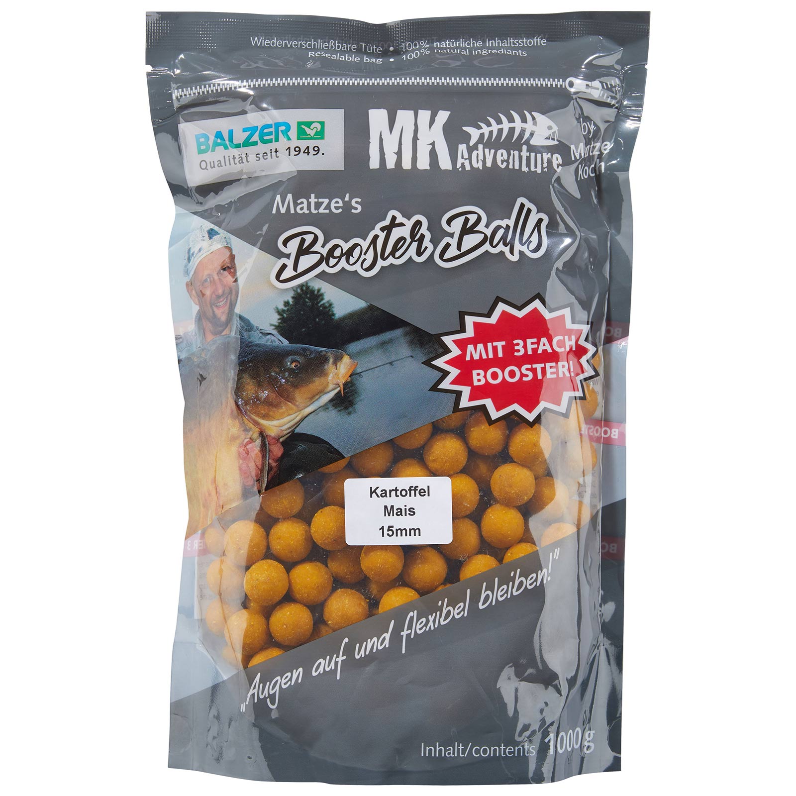 Balzer Matze Koch Booster Balls Boilies Kartoffel Mais