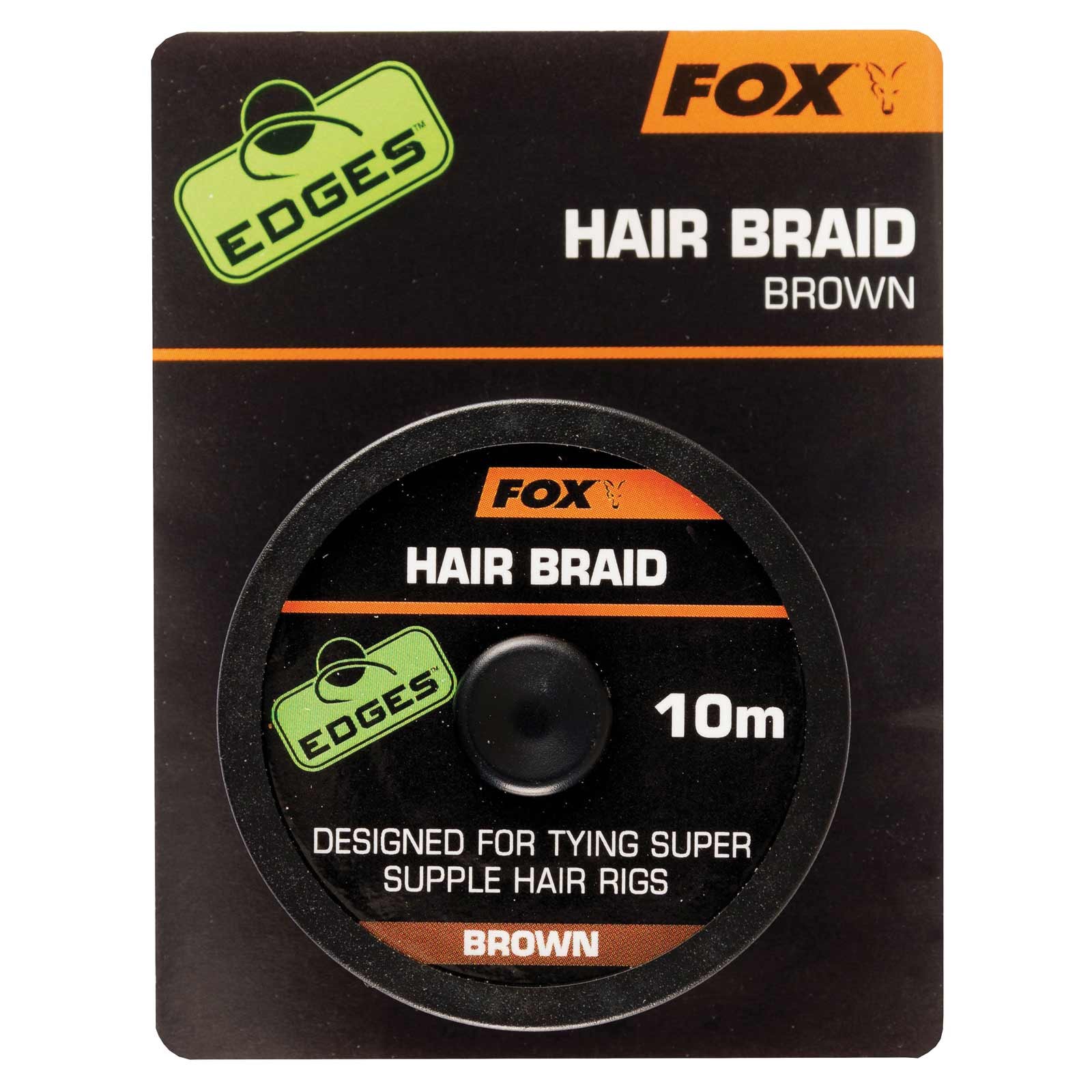 Fox Edges Hair Braid 10m brown Karpfenangeln Haarmontage