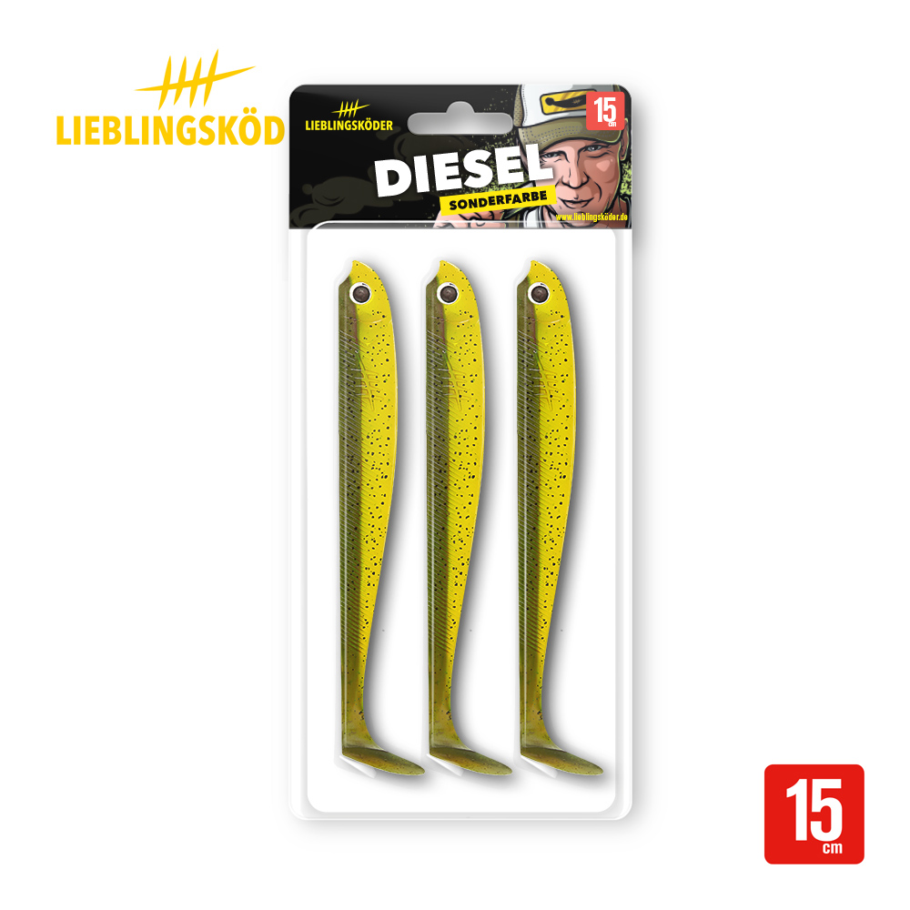 Lieblingsköder 15,0cm Diesel Gummifisch Verpackung