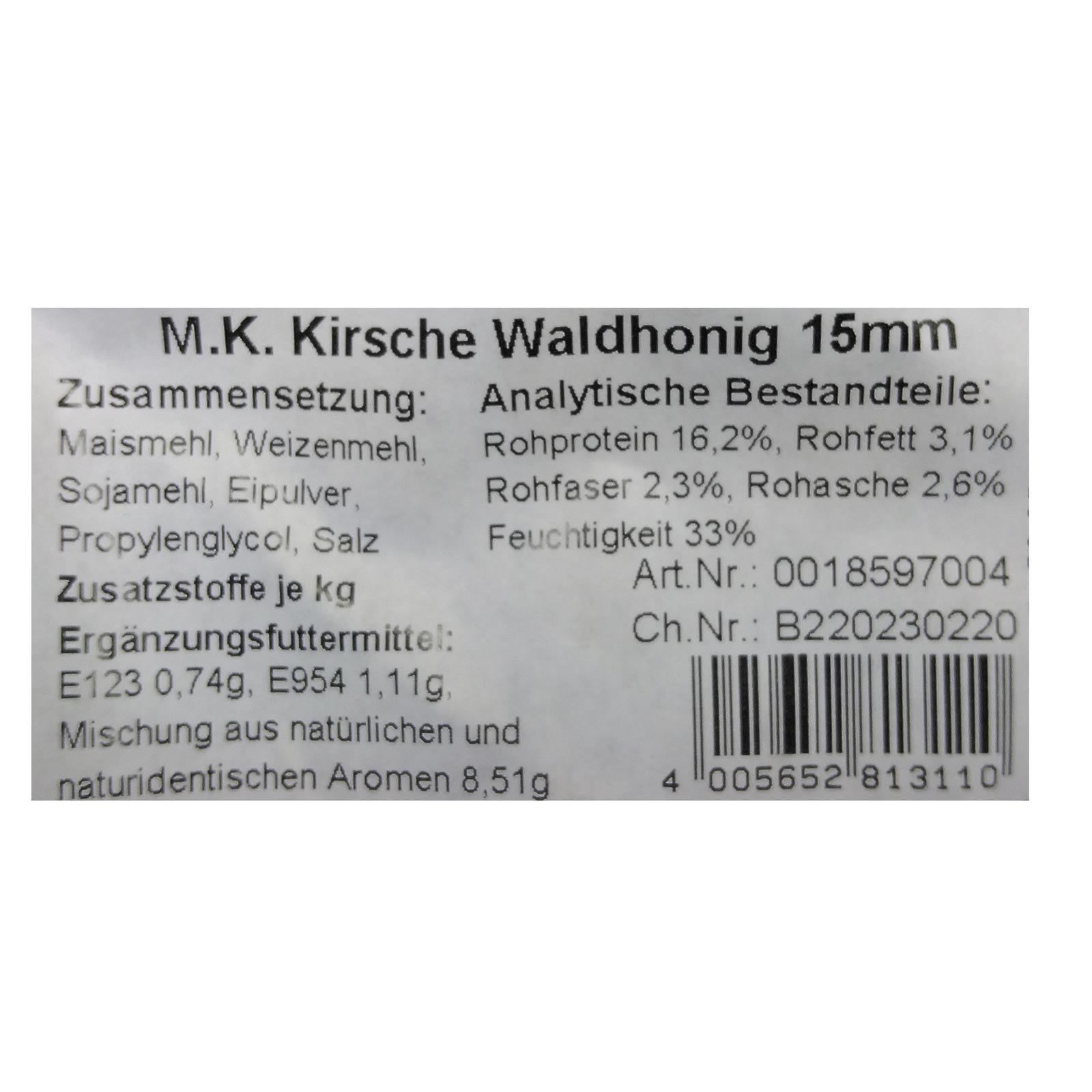 Balzer Matze Koch Booster Balls Boilies Kirsch/Waldh. Inhaltsstoffe