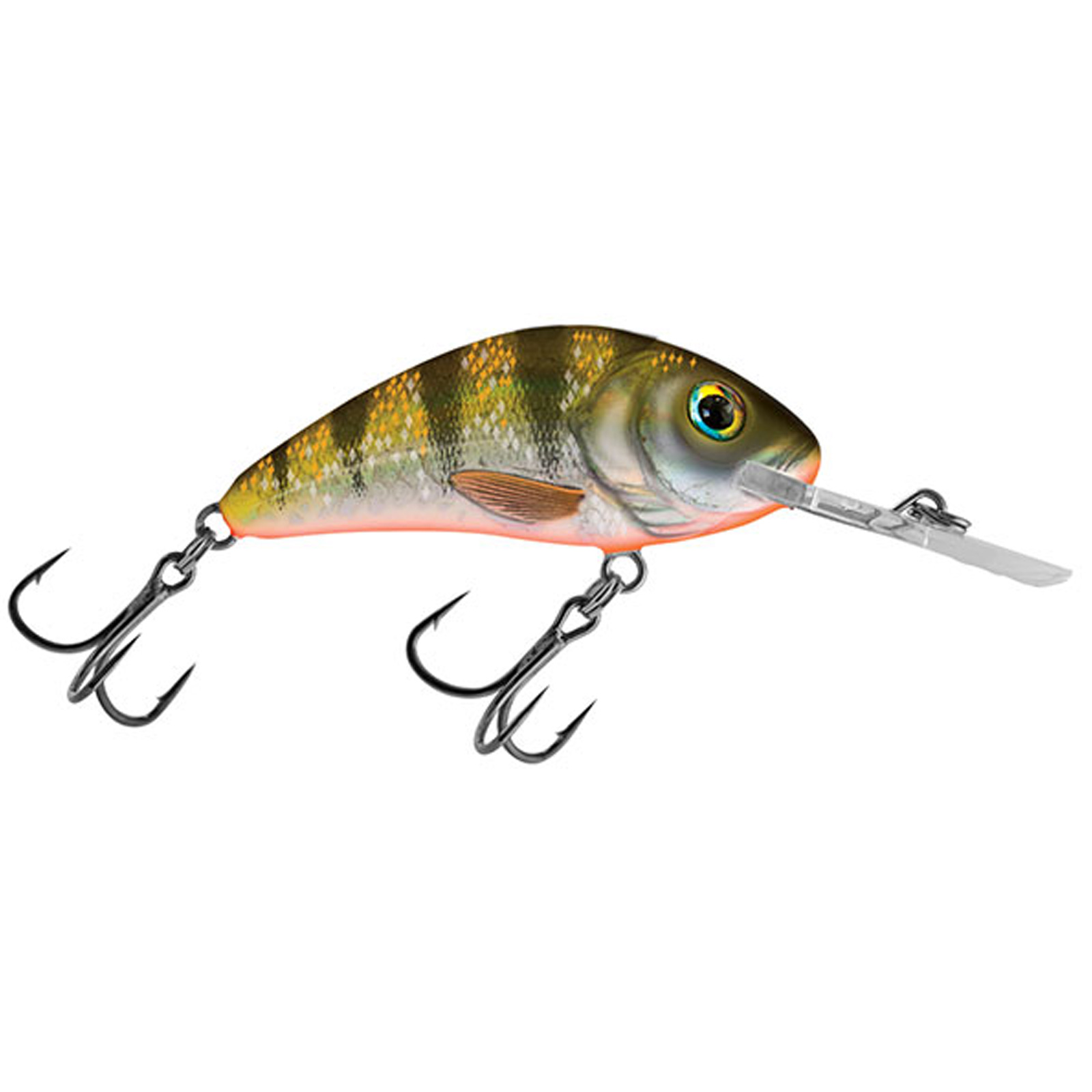 Salmo Rattlin Hornet Floating yellow Holographic Perch Wobbler