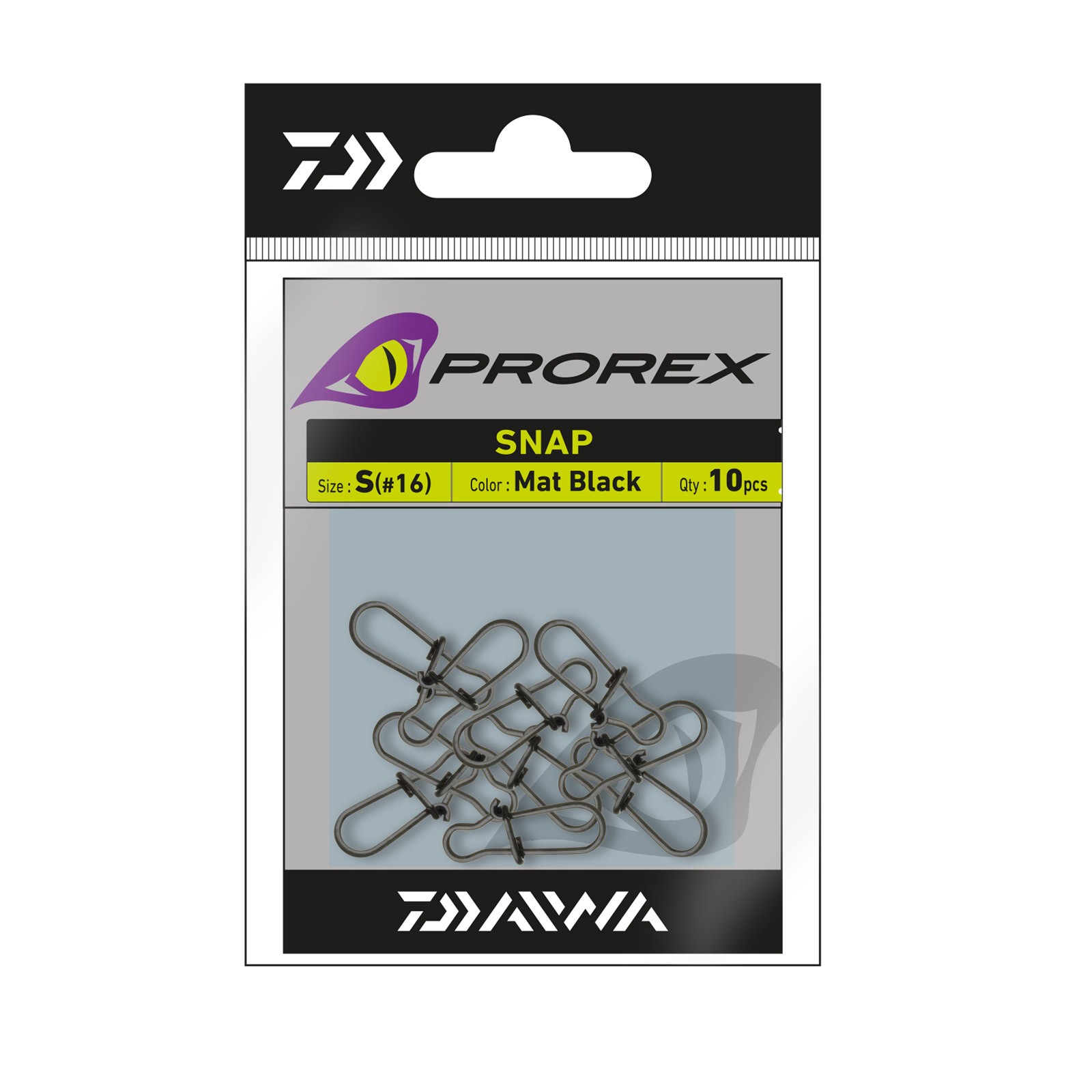 Daiwa Prorex Snap Swivel Karabiner & Wirbel Verpackung