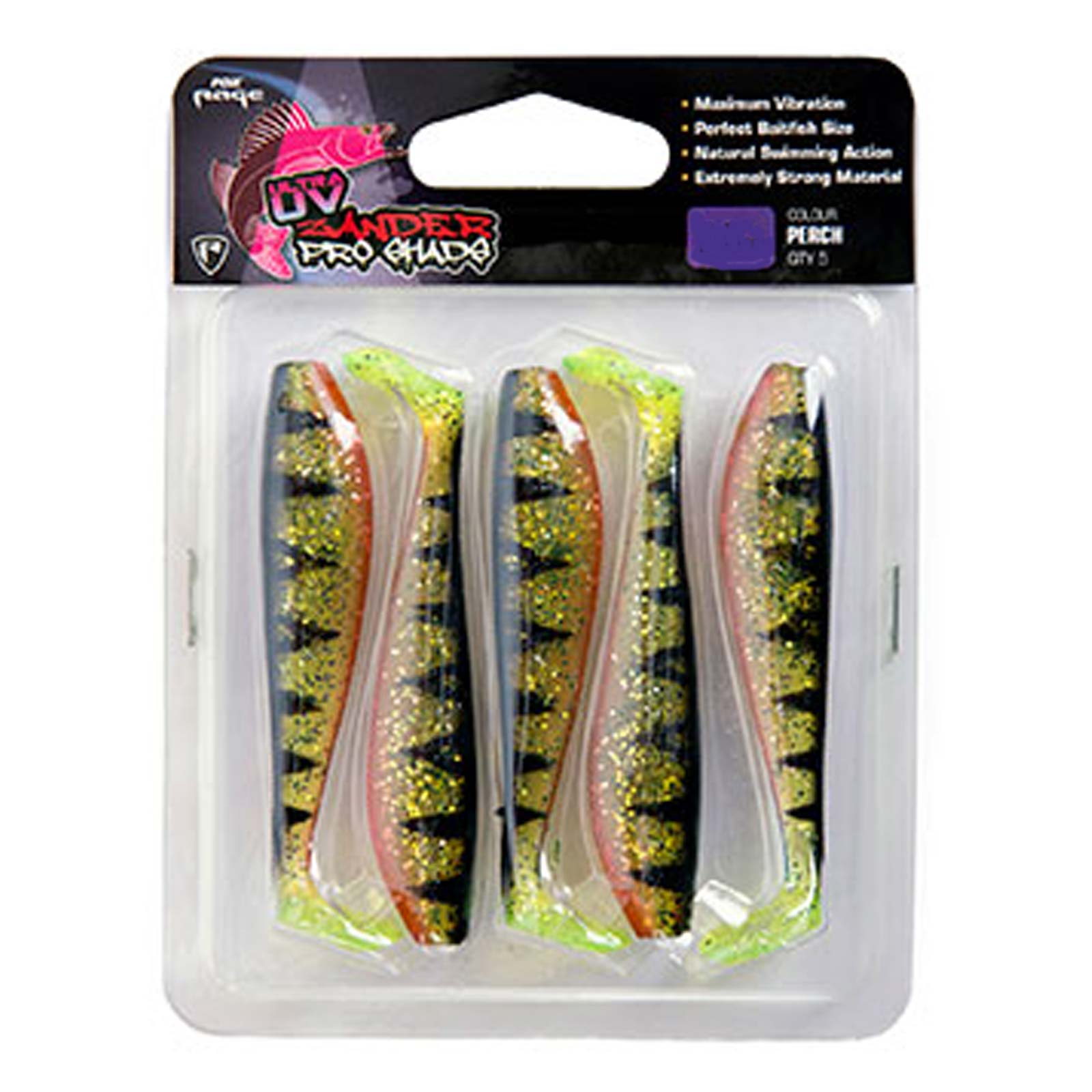 Fox Rage Zander Pro Shad Single Colour Pack Gummifisch Perch