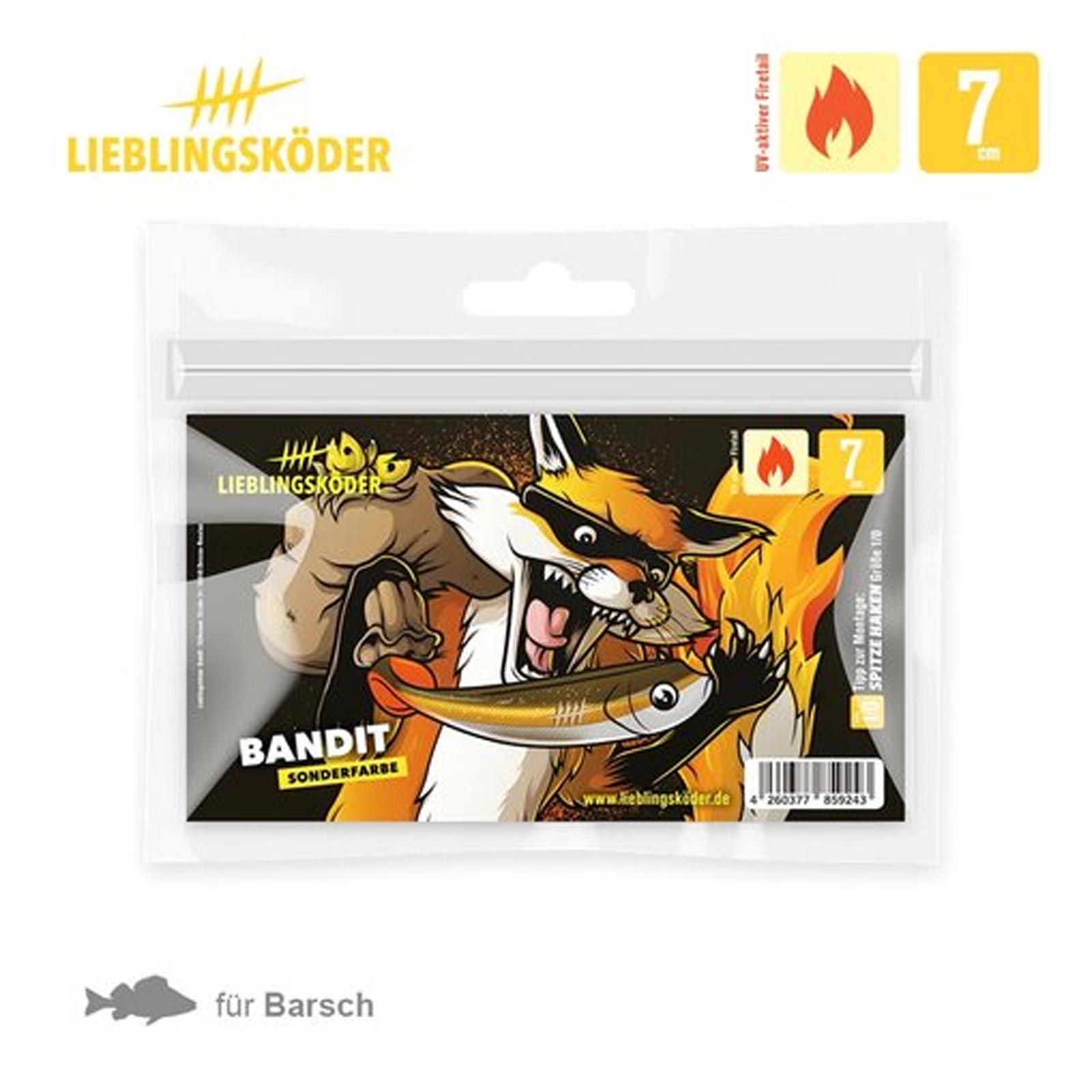 Lieblingsköder 7,0cm Bandit Gummifisch pack