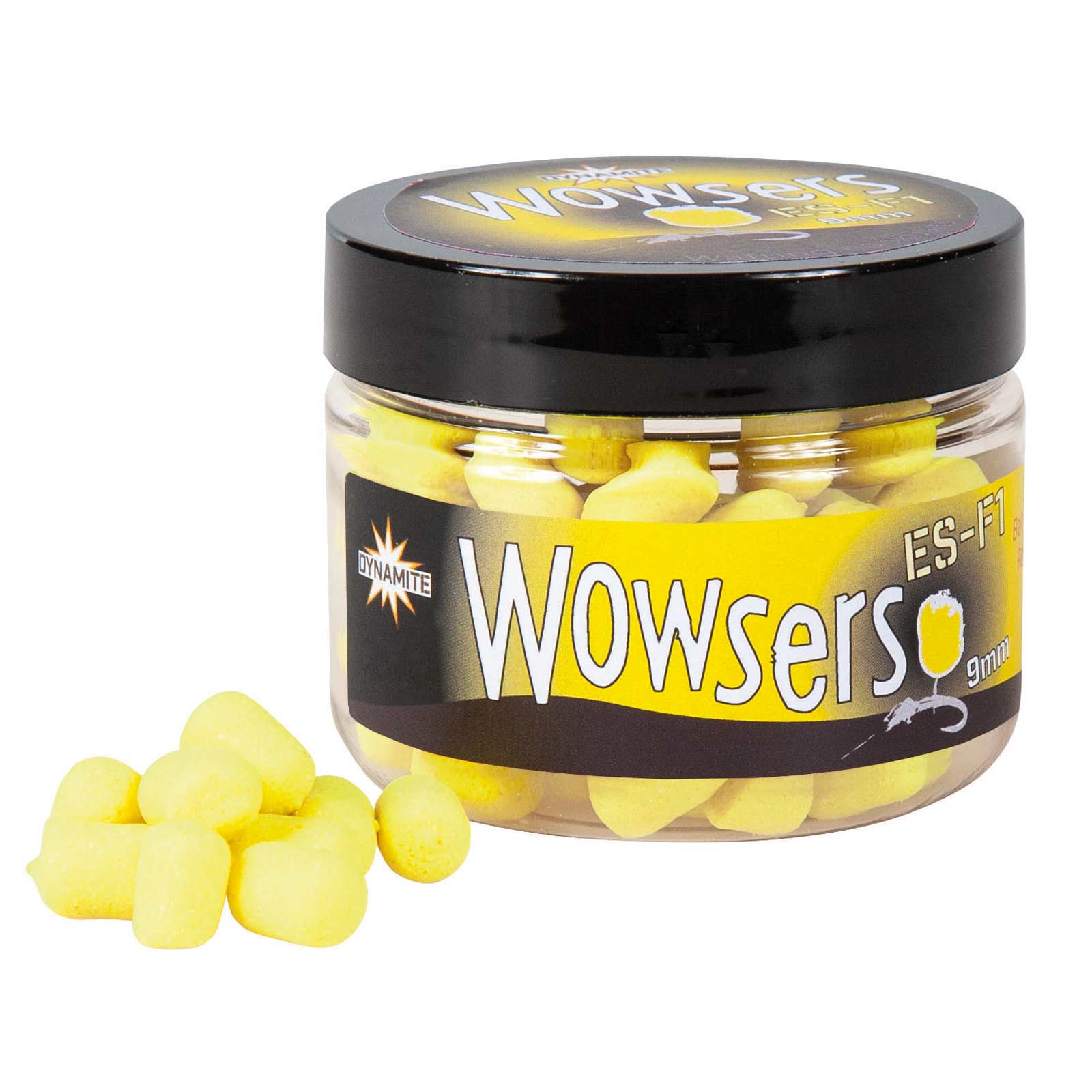 Dynamite Wowsers Hig Vis Wafters Hookbait Yellow F1 Sweet 9mm 45g Karpfenköder