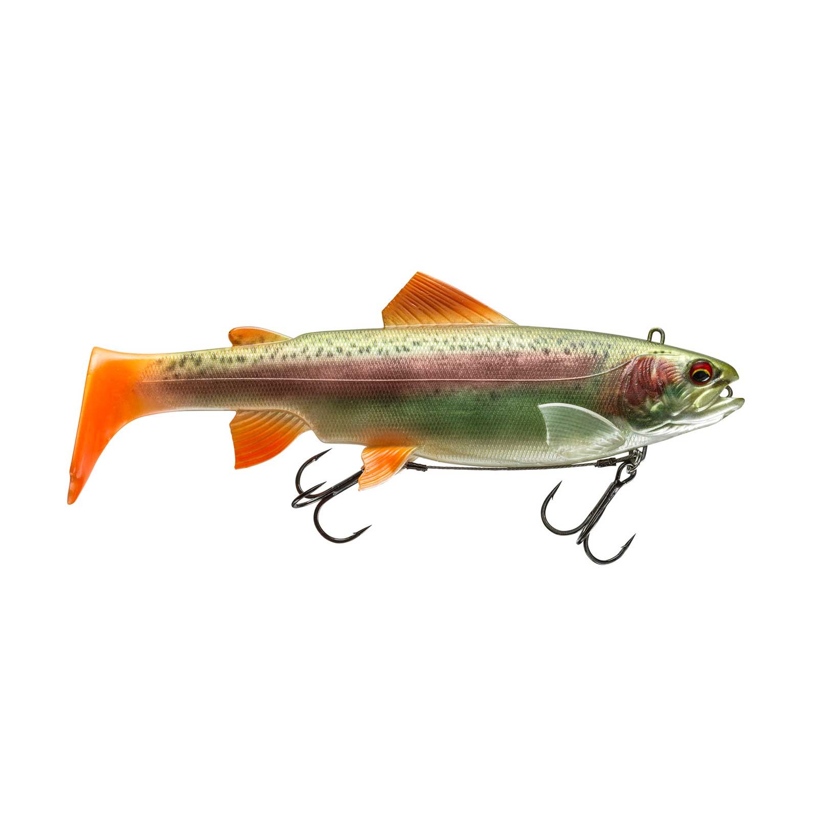 Daiwa Prorex Live Trout Swimbait DF Live Rainbow Trout Gummifisch montiert