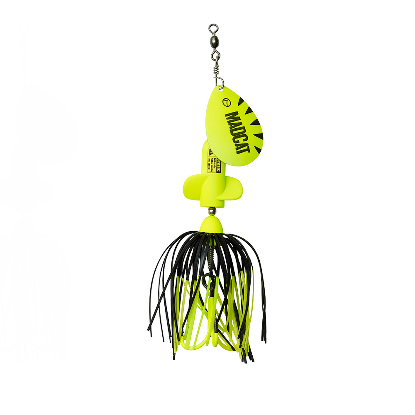 DAM Madcat A-Static Screaming Spinner 3/0 65G Sinking Fluo Yellow Wels-Spinner