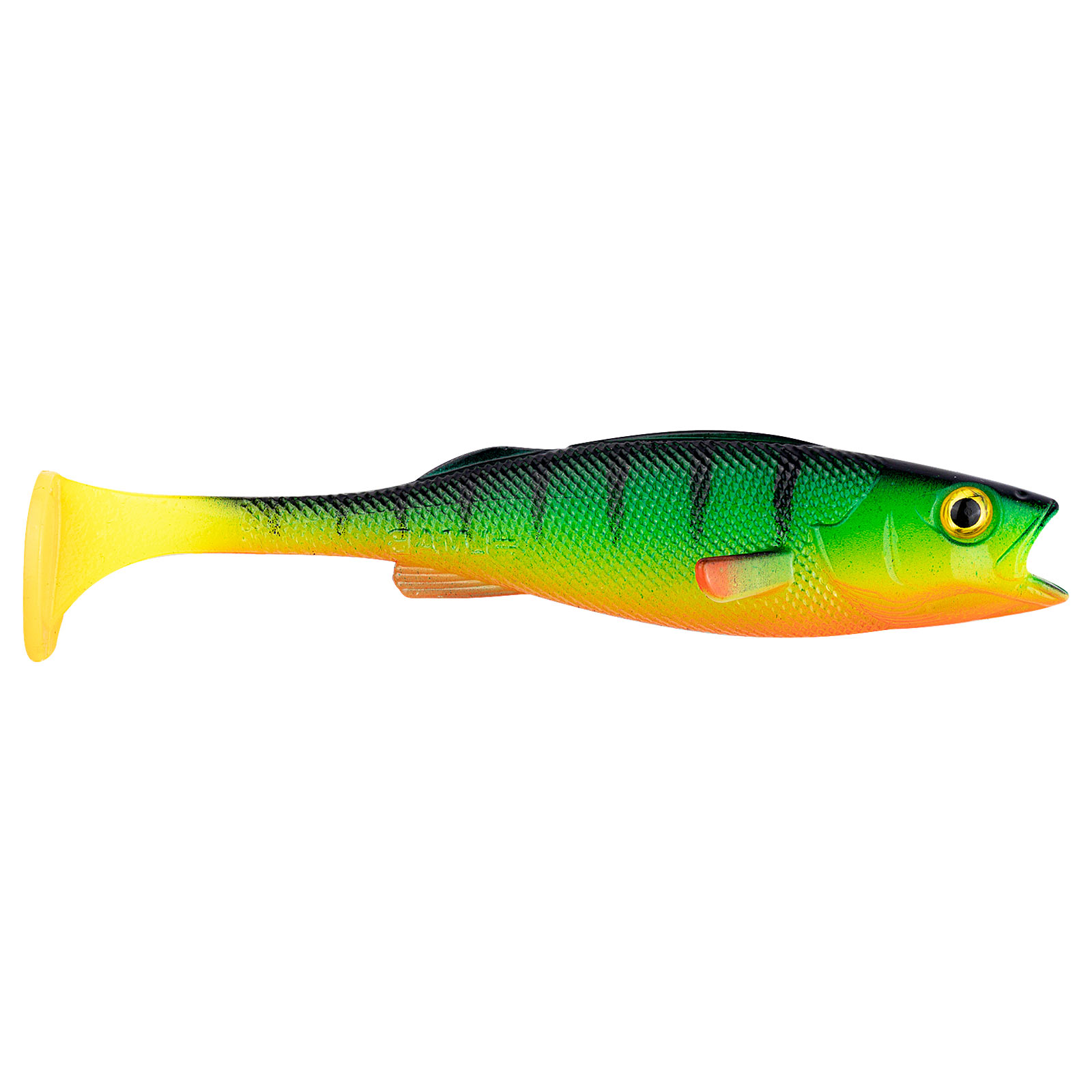 LMAB Köfi Perch Shad Firetiger Big Bait Gummifisch