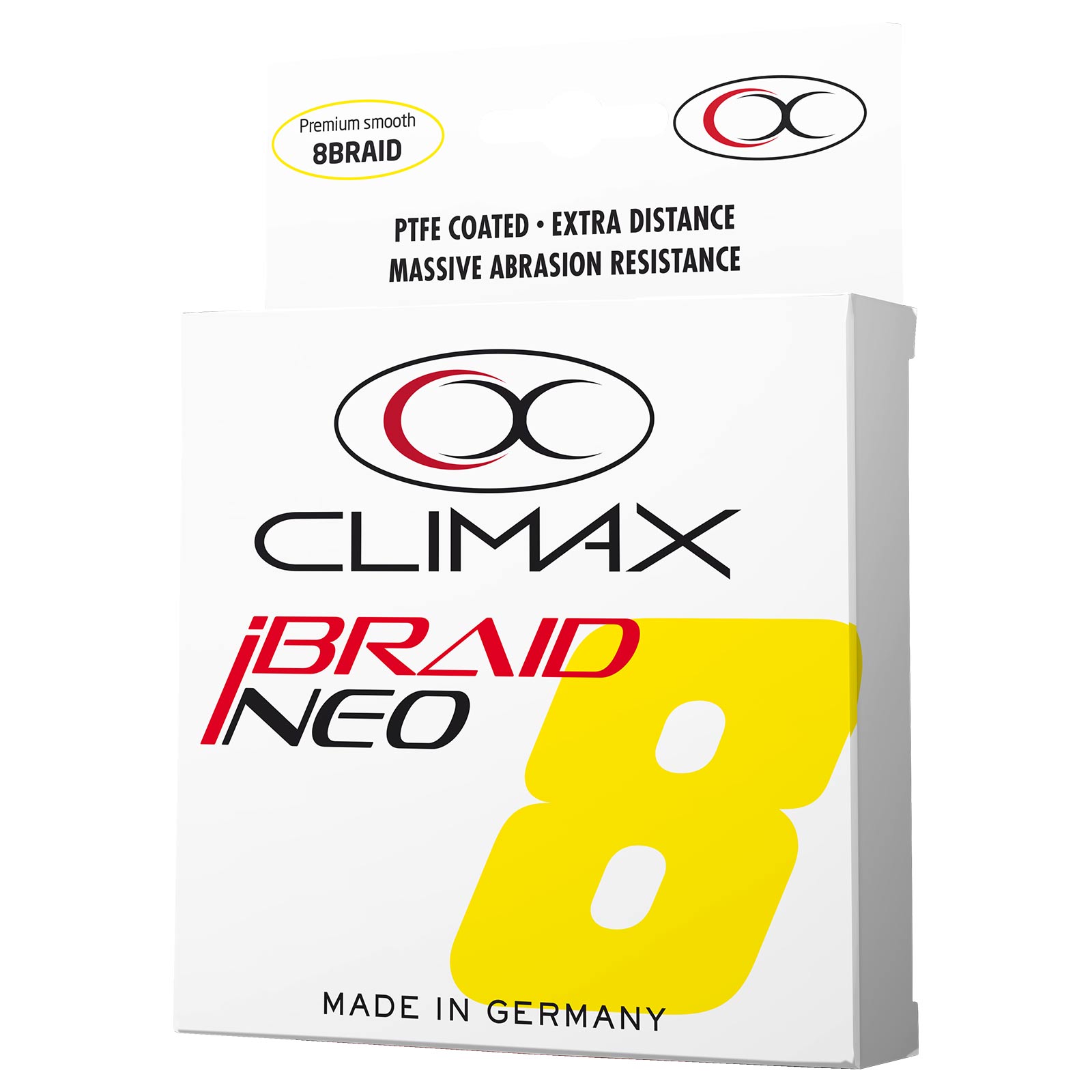 Climax iBraid NEO gelb (non UV) Geflochtene Angelschnur Detail 1