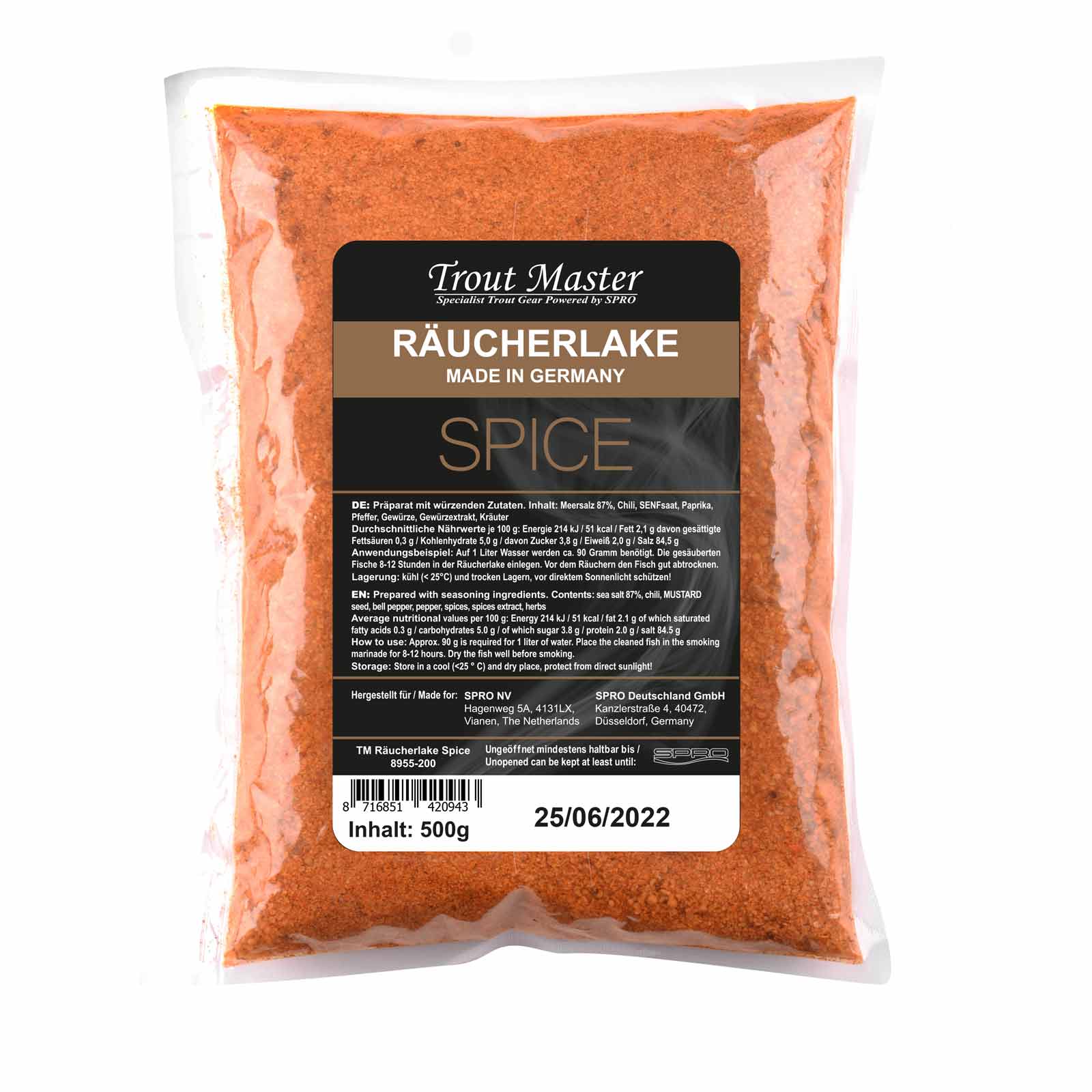 Spro Trout Master Fisch-Räucherlake Spicy 500g   