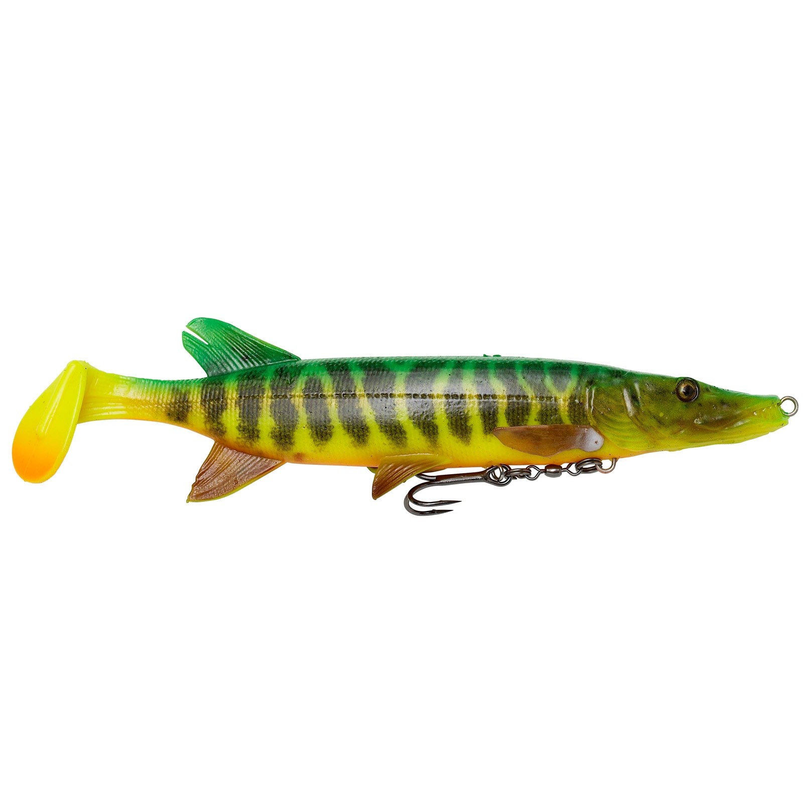 Savage Gear 4D Pike Shad 20cm 65g SS Fire Tiger Kunstköder