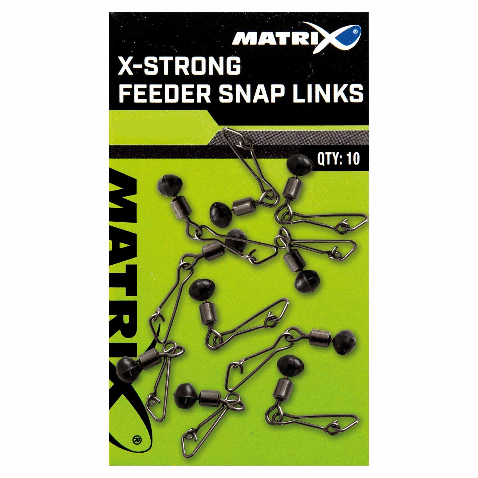 Matrix X-Strong Feeder Snap Links 10 Stück 