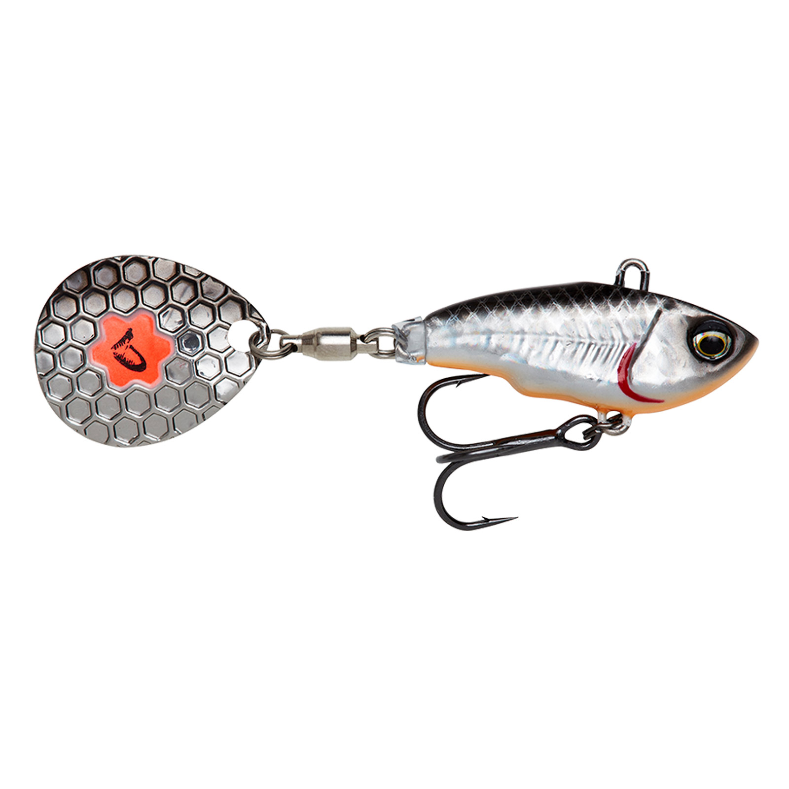 Savage Gear Fat Tail Spin (NL) Sinking Silver Fluo Jig Spinner