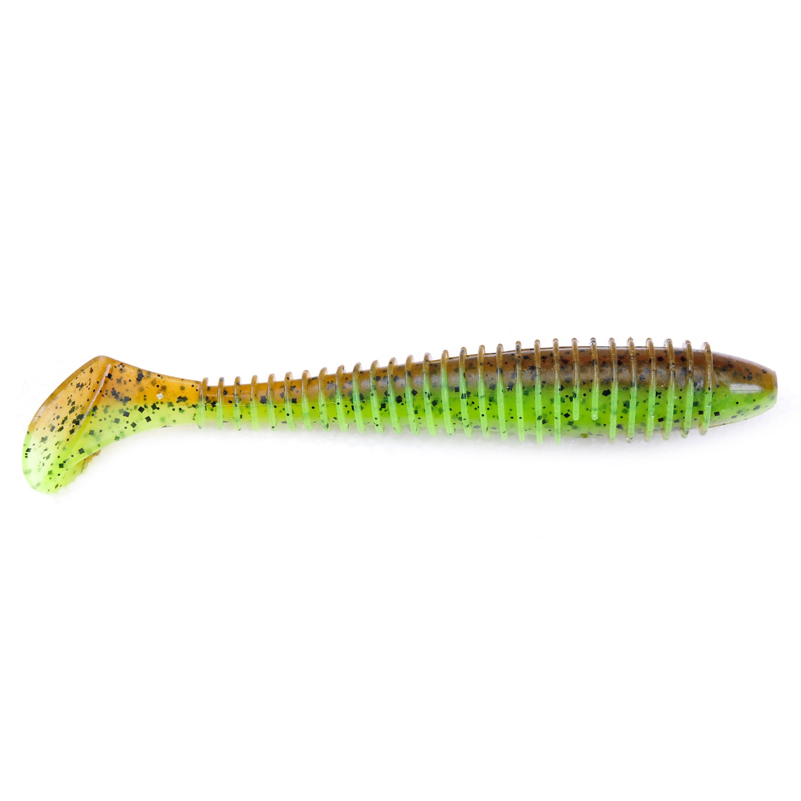 Keitech Fat Swing Impact Green Pumpkin Chartreuse Gummifisch