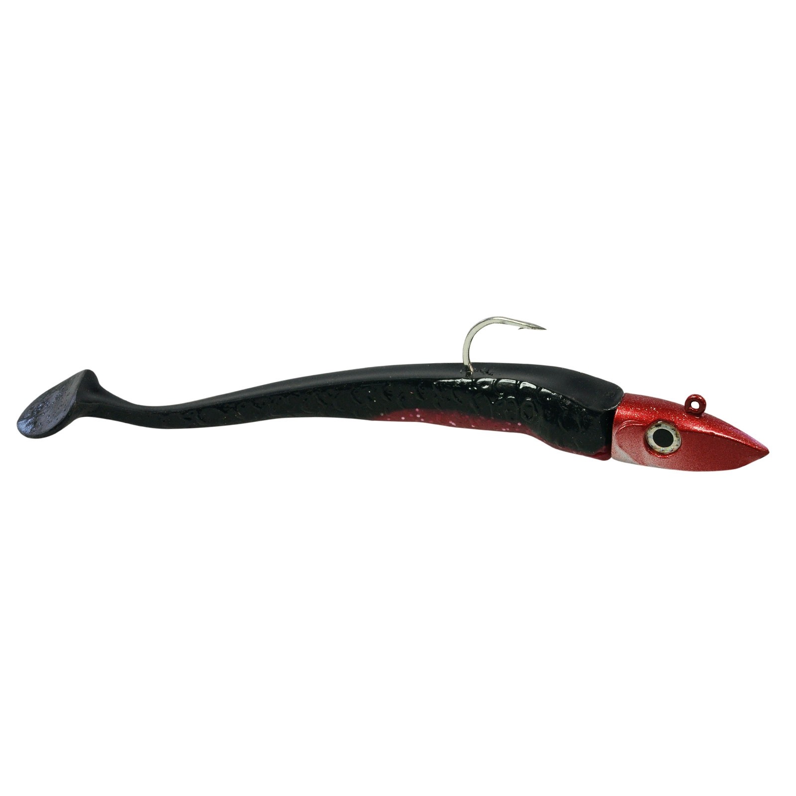 Hogy Twitcher+Hogy Paddle 20cm 100g Halloween Gummifisch montiert