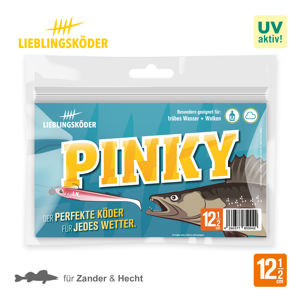 Lieblingsköder 12,5cm Pinky Gummifisch Verpackung