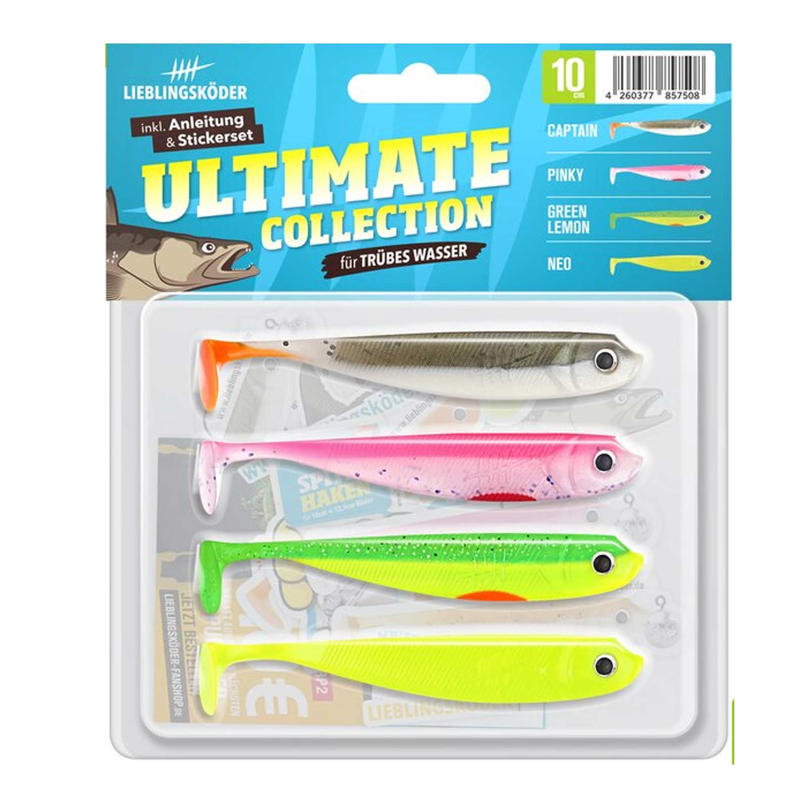 Lieblingsköder Ultimate Collection 10,0cm trübes Wasser Gummifisch pack