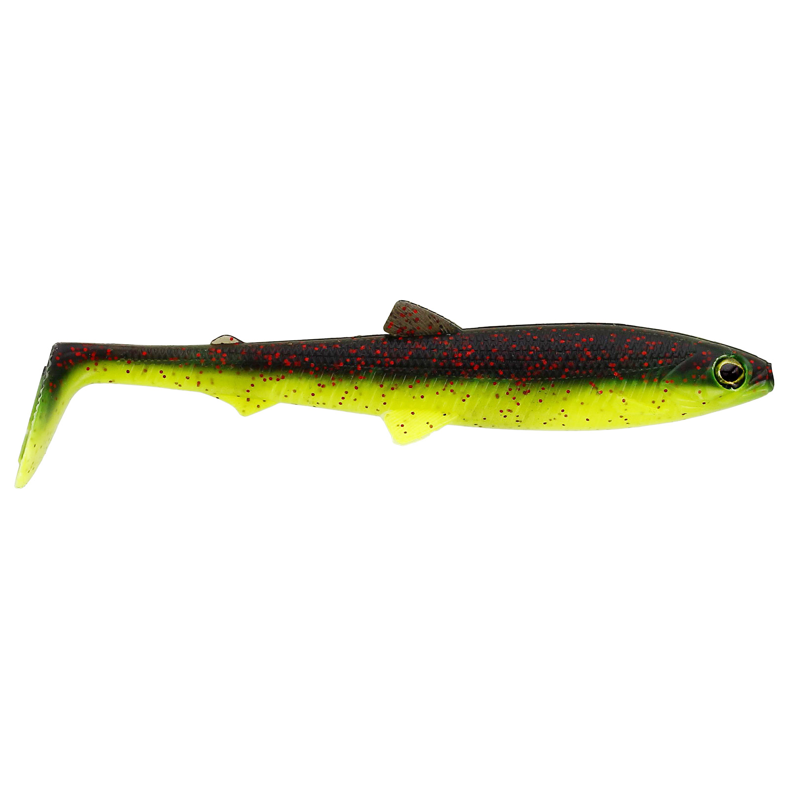 Westin BullTeez Shadtail Black Chartreuse Gummifisch