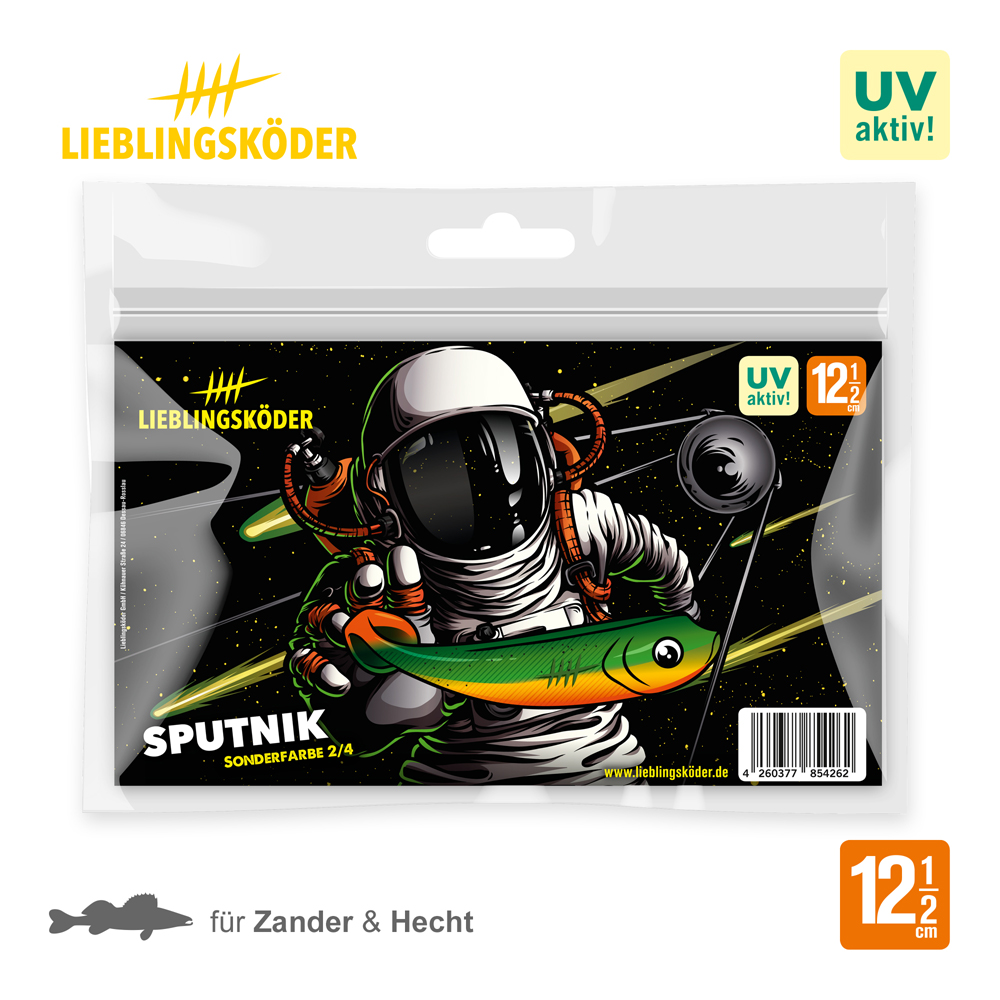 Lieblingsköder 12,5cm Sputnik Gummifisch Verpackung